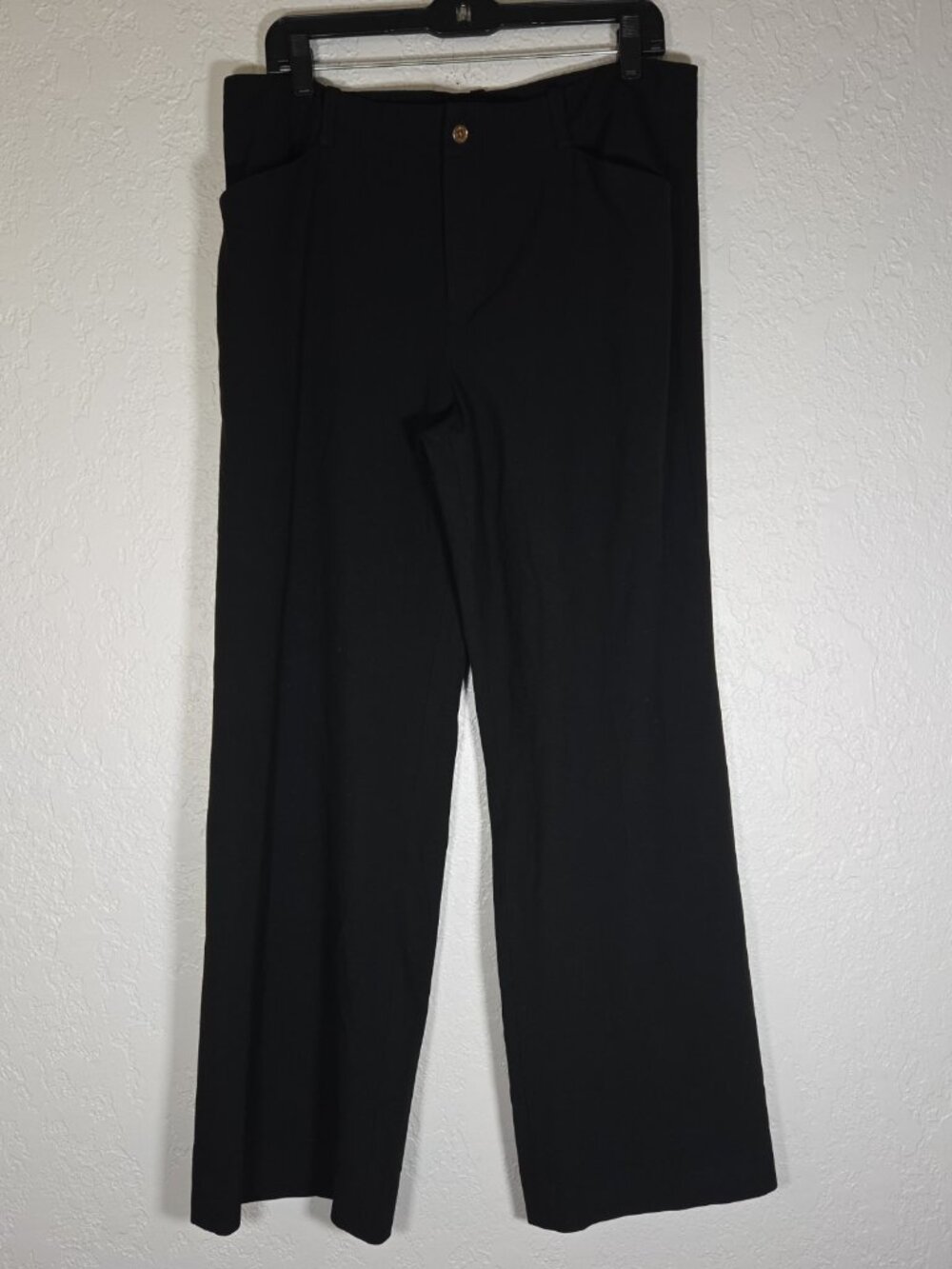 Lauren Ralph Lauren Women's Black Dress Pants Button Zip Solid Straight Leg 12